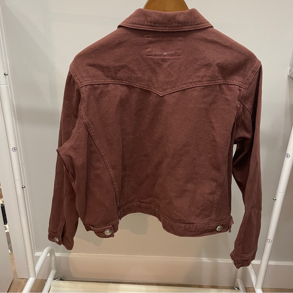 Rue+ Women's Brown denim Jacket size 1X NEW - Picture 5 of 5